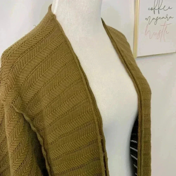Anthropologie green oversized knit cardigan - Picture 5 of 8